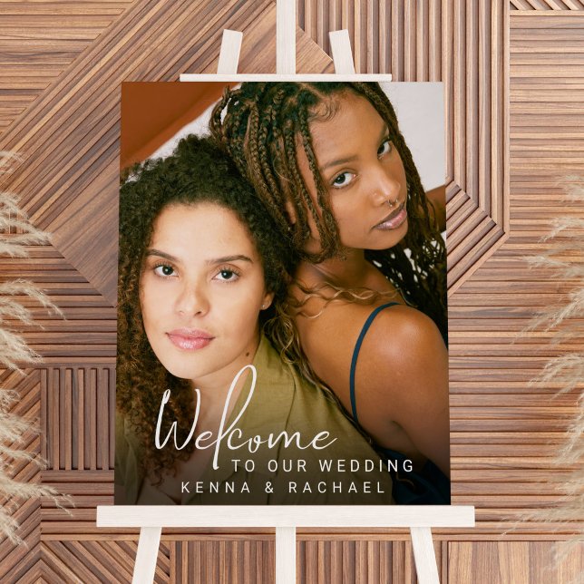 Photo Wedding Welcome Two Brides LGBTQ Foam Board (Creator Uploaded)