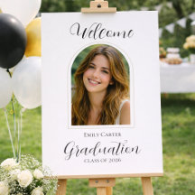Photo Welcome Graduation Party I | Elegant Script