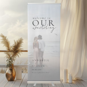 Photo WELCOME Wedding Retractable Banner