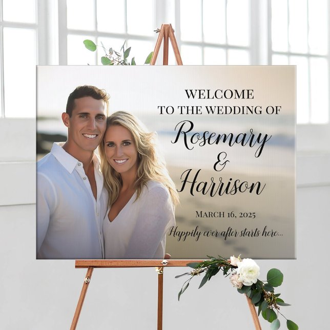 Photo welcome wedding sign modern (Creator Uploaded)