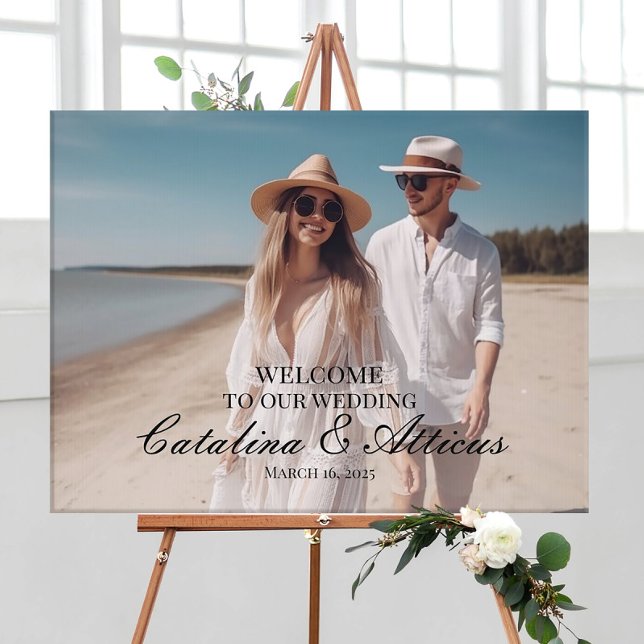 Photo welcome wedding sign poster (Creator Uploaded)