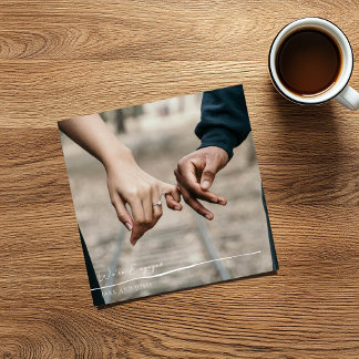 Photo we're engaged announcement party card