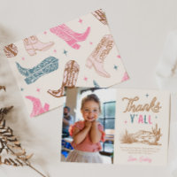 Photo Western Thank You Card