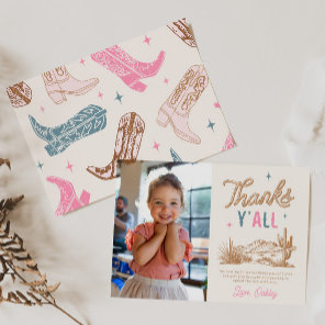 Photo Western Thank You Card