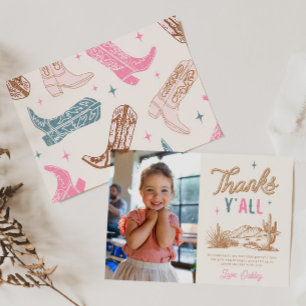 Photo Western Thank You Card