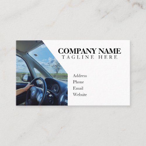 Photo White Auto Glass Repair Business Card