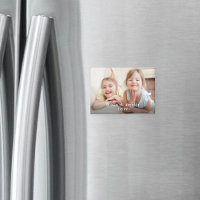 Photo & White Text Overlay Simple Modern Keepsake