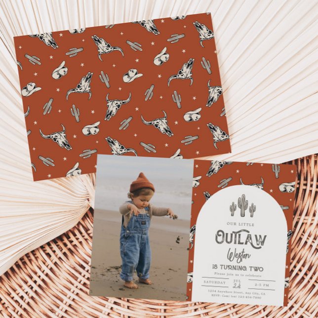 Photo Wild West Birthday Invitation | Cowboy (Creator Uploaded)