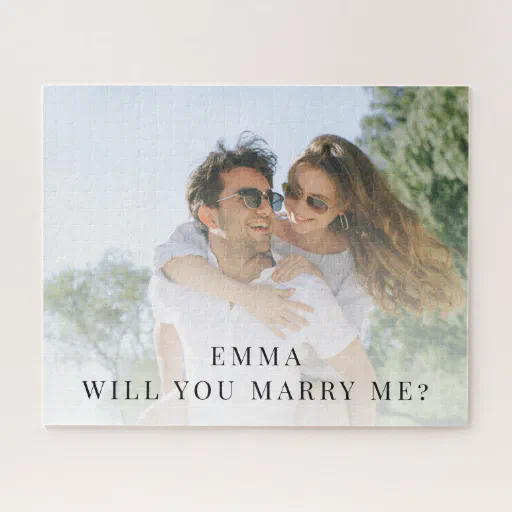 Photo Will You Marry Me Custom Photo Proposal Jigsaw Puzzle