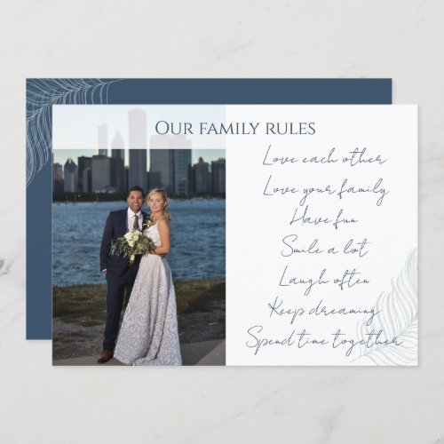 Photo wishes quotes calligraphy Card