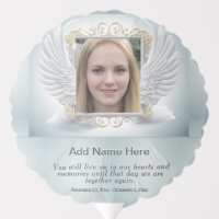 Photo with Angel Wings Balloon