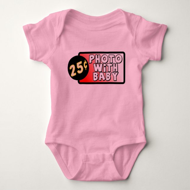 Photo With Baby Funny Romper Infant Humor (Front)