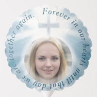 Photo with Cross Memorial Balloon