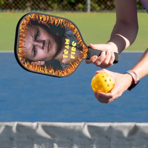 Photo with Fire Pickleball Paddle