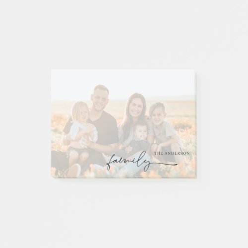 Photo with Name Personalized Faded Notes