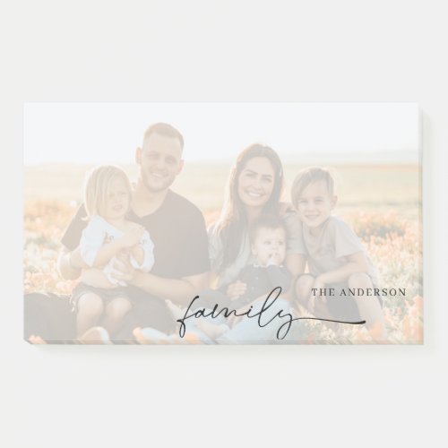 Photo with Name Personalized Faded Notes