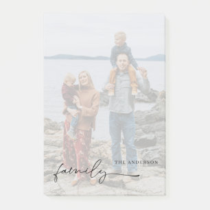 Photo with Name Personalized Faded Post-it Notes
