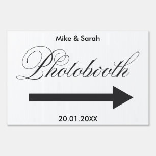 Photobooth Outdoor wedding yard sign