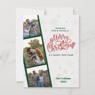 PhotoBooth, Polaroid-Strip Style Christmas Holiday Card