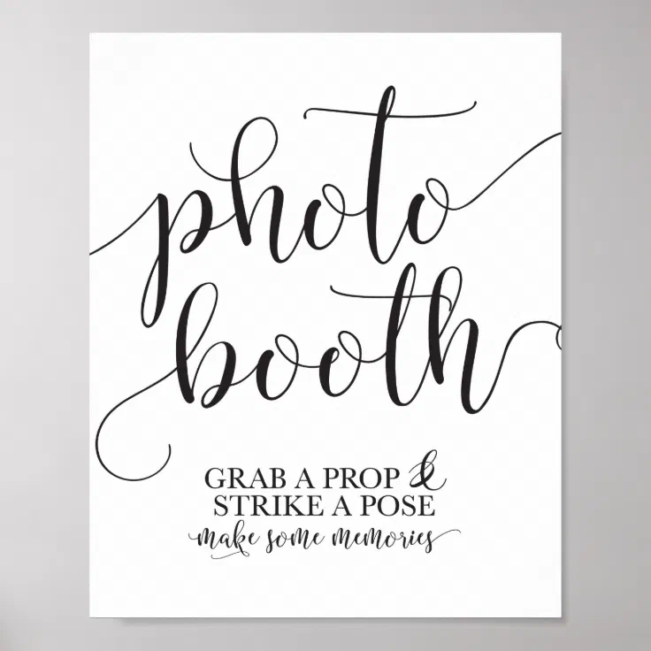 photo booth sign