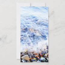 Photocard blue water and a little wave