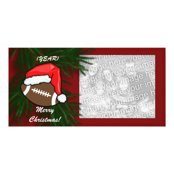 Photocard   Christmas Football Photo Card Template