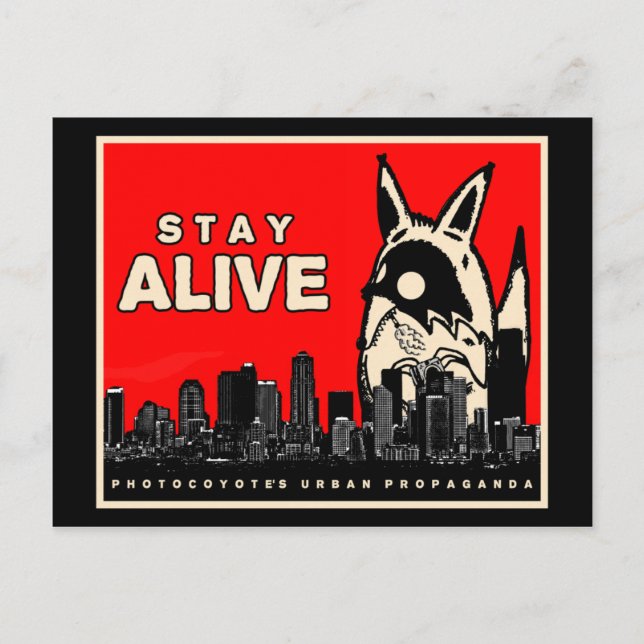 Photocoyote's Urban Propaganda postcard (Front)