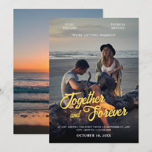 Photogenic wedding invitation
