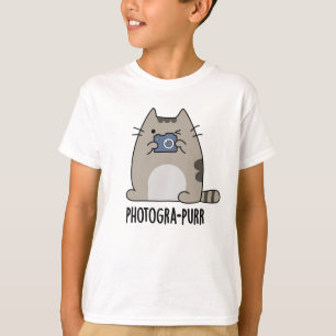 Photograh-purr Funny Cat Photographer Pun T-Shirt