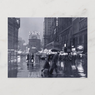 Photograph: 1940s NYC in the Rain Postcard
