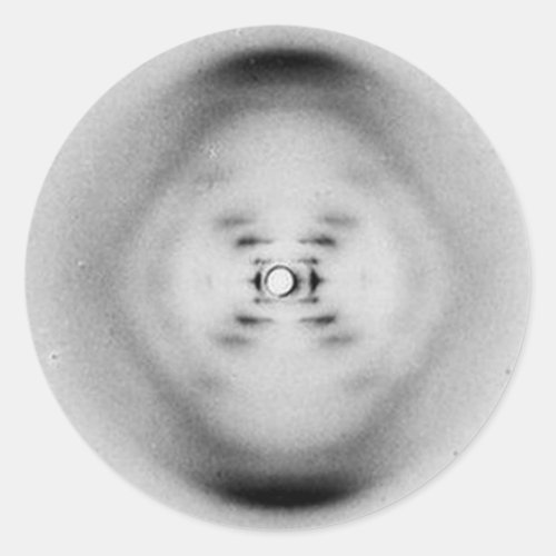 Photograph 51 by Rosalind Franklin  DNA Sticker