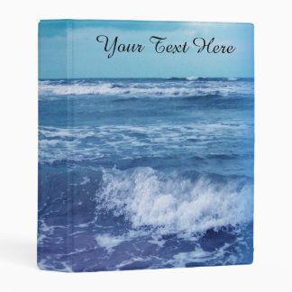 Photograph Blue Atlantic Ocean Waves Sky Mini Binder