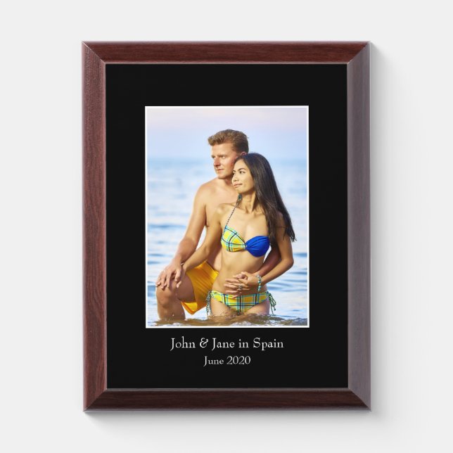 Photograph Frame, Custom Photo – Personalized Award Plaque (Vertical)