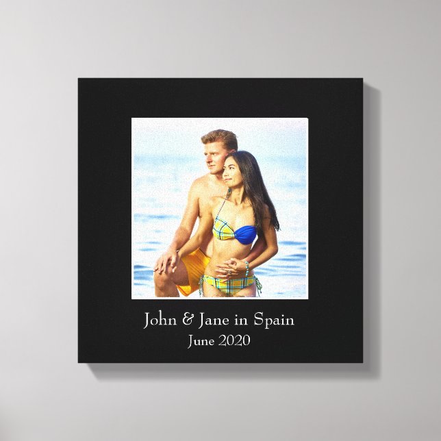 Photograph Frame, Custom Photo – Personalized Canvas Print (Front)
