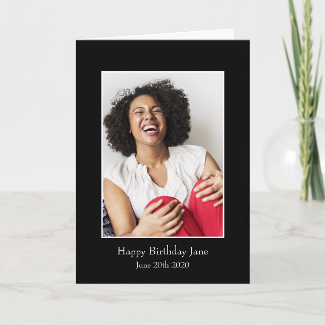 Photograph Frame, Custom Photo – Personalized Card (Front)