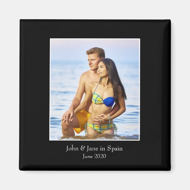 Photograph Frame, Custom Photo – Personalized Magnet (Front)