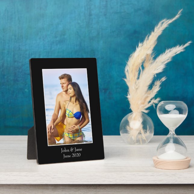 Photograph Frame, Custom Photo – Personalized Plaque (Side)