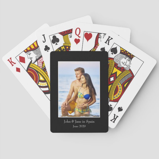 Photograph Frame, Custom Photo – Personalized Poker Cards (Back)
