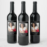 Photograph Frame, Custom Photo – Personalized Wine Label