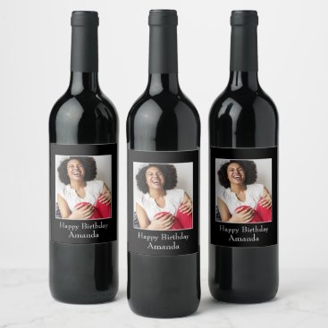 Photograph Frame, Custom Photo – Personalized Wine Label