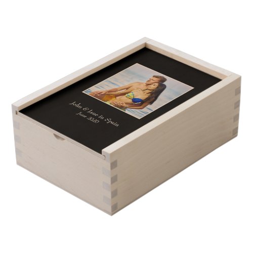 Photograph Frame Custom Photo  Personalized Wooden Keepsake Box