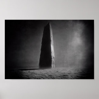 Photograph of a Monolith Taken From the Moon Rover Poster