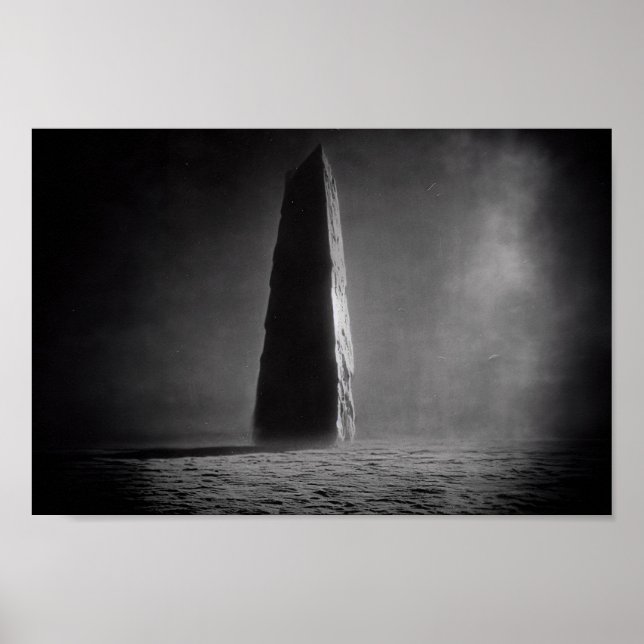 Photograph of a Monolith Taken From the Moon Rover Poster (Front)