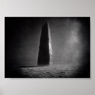 Photograph of a Monolith Taken From the Moon Rover Poster