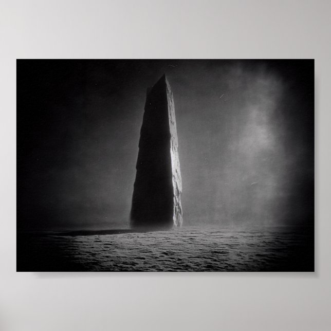 Photograph of a Monolith Taken From the Moon Rover Poster (Front)