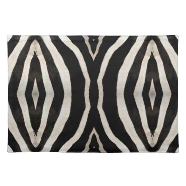 Photograph of a real Zebra's Fur Placemat (Front)