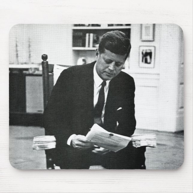 Photograph of John F. Kennedy 2 Mouse Pad (Front)