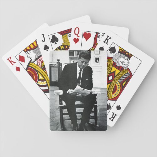 Photograph of John F Kennedy 2 Poker Cards