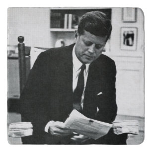Photograph of John F. Kennedy 2 Trivet