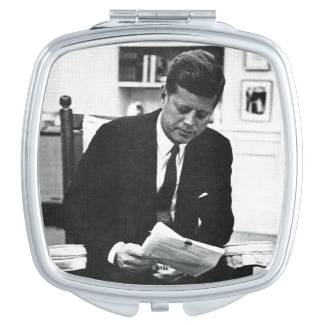 Photograph of John F. Kennedy 2 Vanity Mirror (Front)